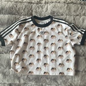 Fiorucci x Adidas Cropped T-Shirt